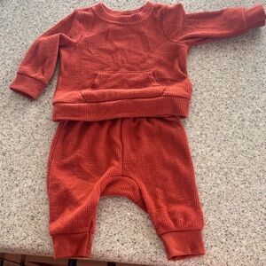 Cat & Jack Rust Knit Baby Two-Piece Outfit